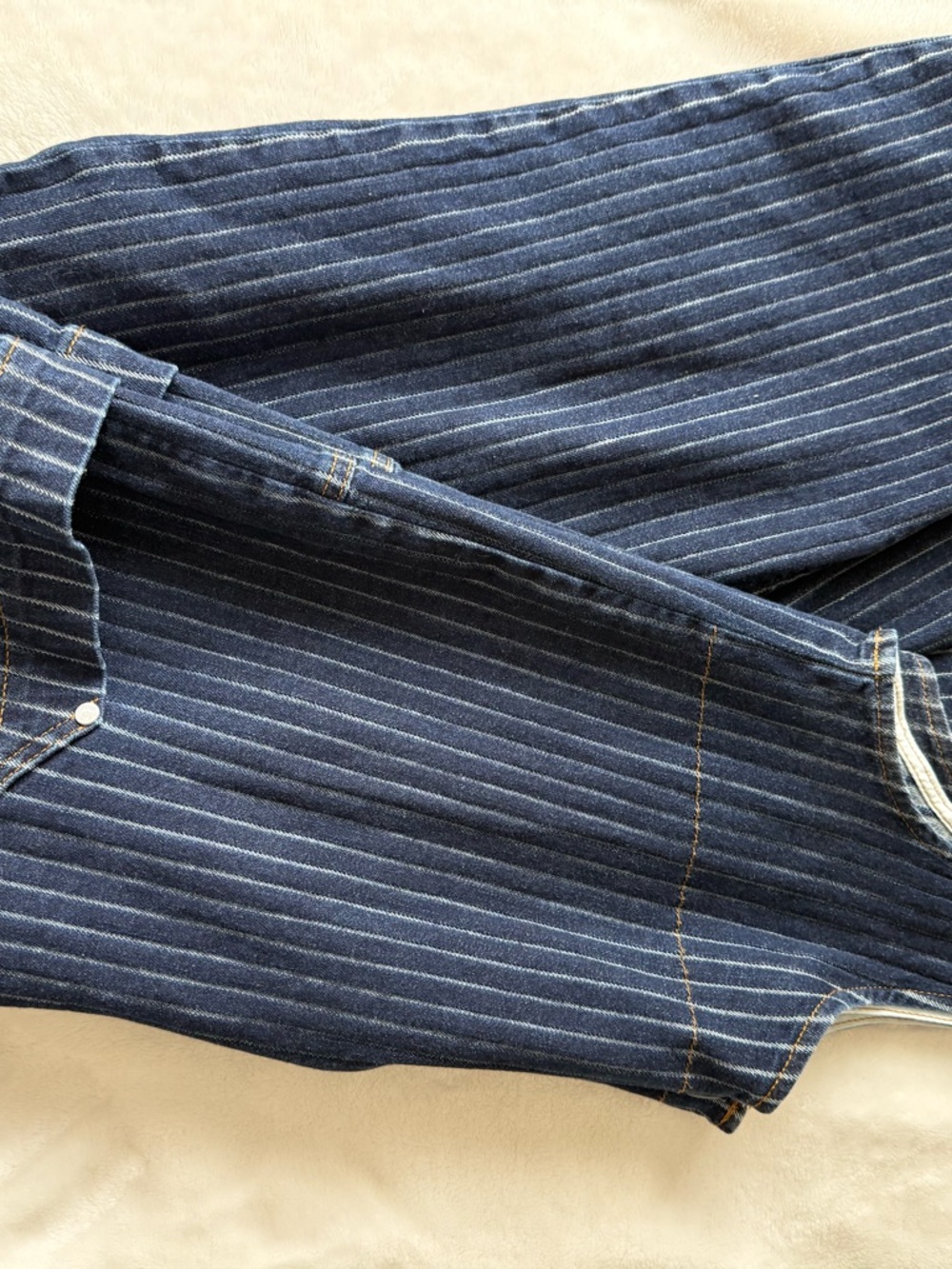 Pilcro Zip-Front Sleeveless Cotton Jumpsuit - Picture 6 of 7